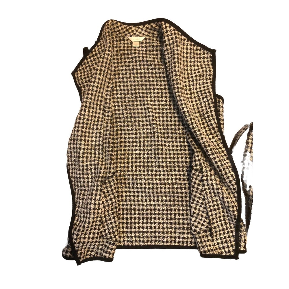 CJ Banks X (14) - Sleeveless Vest/Sweater Open Front Cardigan - Drapes Black & - Picture 8 of 12